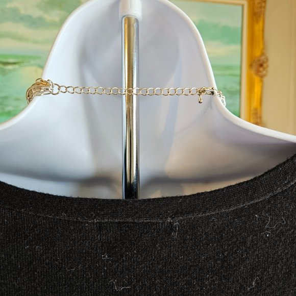 Women's Fashion Necklace Silver 6-Strand 31" to 34"-Item #561 - Picture 2 of 2